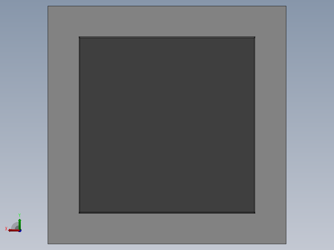 嵌入式板 400x400后视图