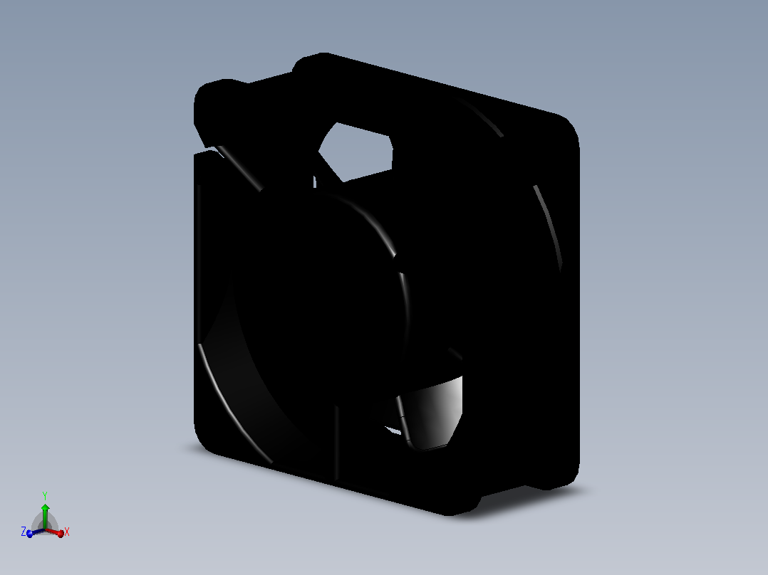 User Library-fan 60x60x25 mm风扇主视图