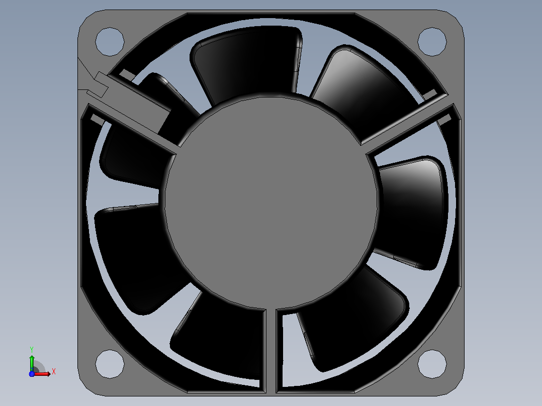 User Library-fan 60x60x25 mm风扇前视图