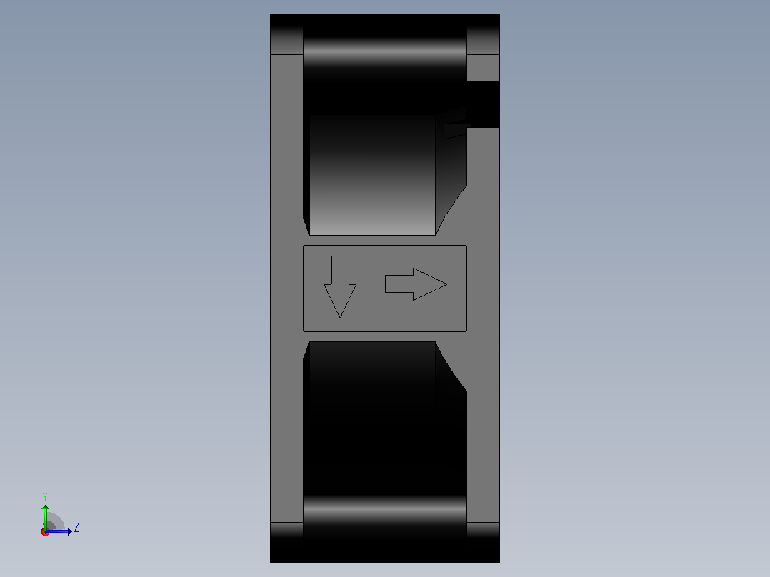 User Library-fan 60x60x25 mm风扇左视图