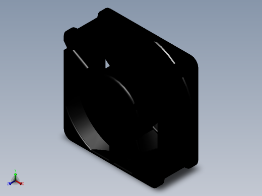 User Library-fan 60x60x25 mm风扇正等轴测缩略图