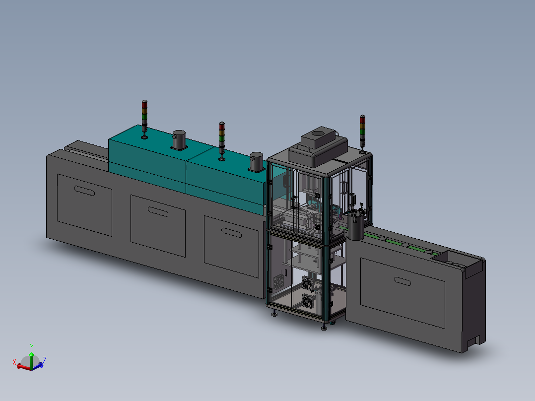 眼镜镜片点胶烘烤流水线