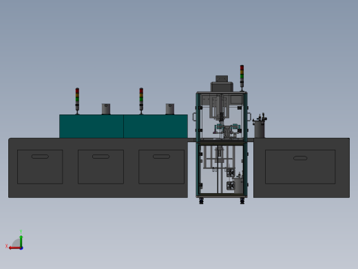 眼镜镜片点胶烘烤流水线后视缩略图
