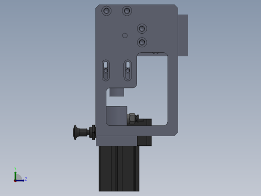 水流量传感器密性检测工装左视缩略图