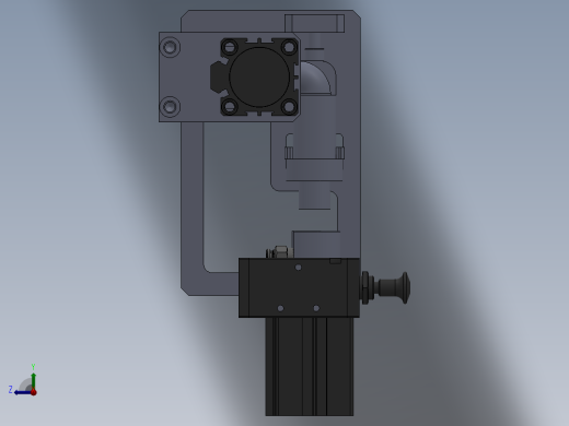 水流量传感器密性检测工装右视缩略图