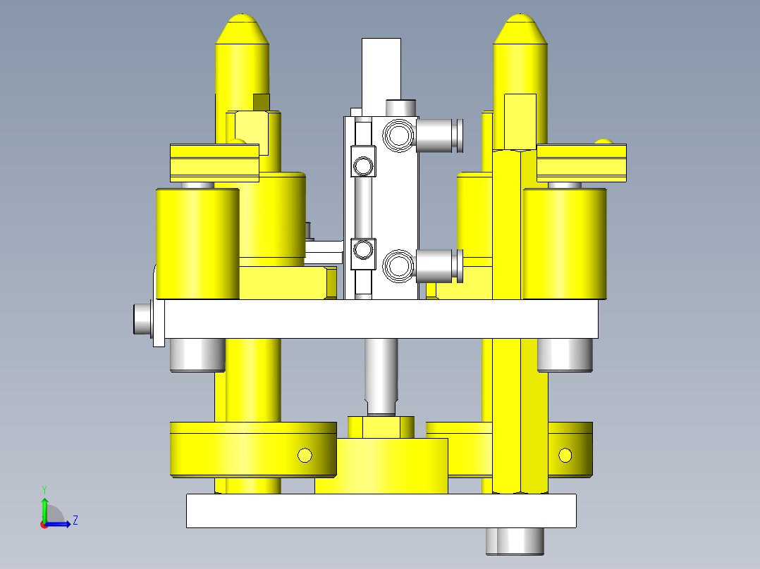 交接工件装置左视图