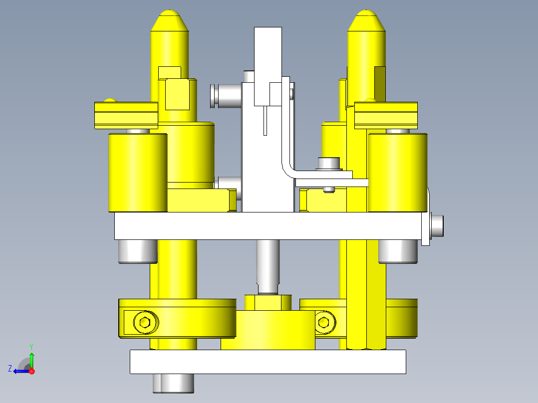交接工件装置右视图