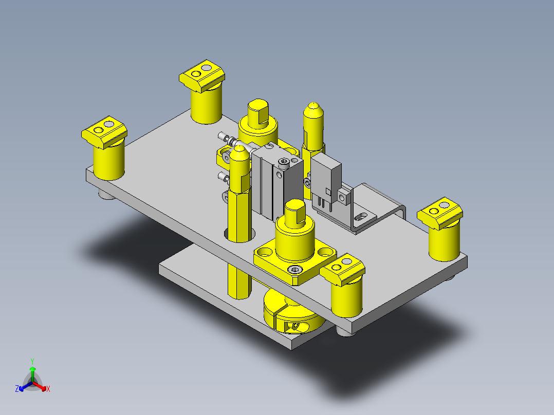 交接工件装置正等轴测图