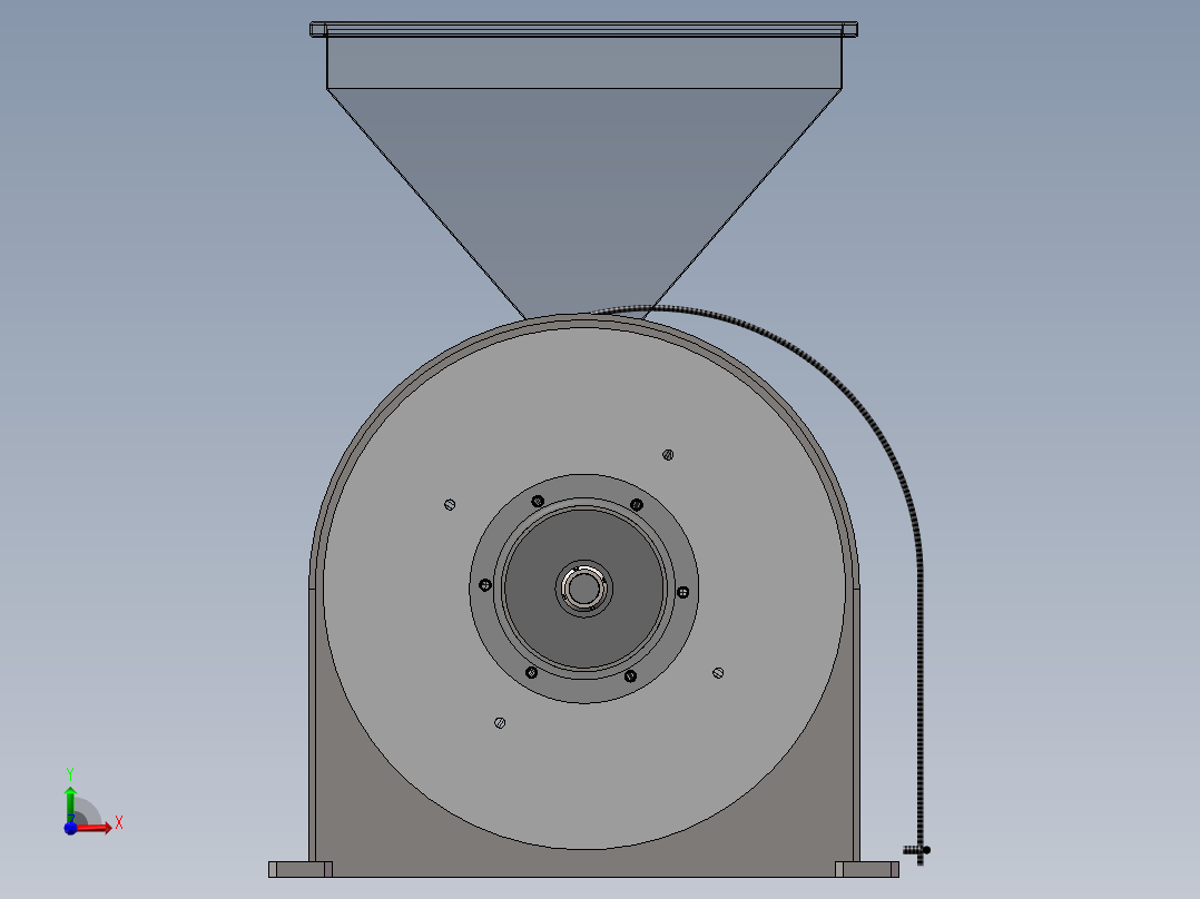 食材药材粉碎机 60B自吸粉碎机sw18可编辑前视图