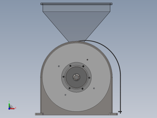食材药材粉碎机 60B自吸粉碎机sw18可编辑前视缩略图