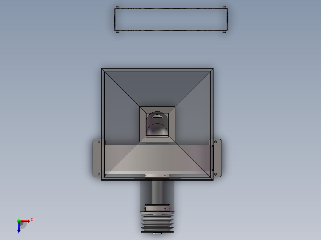 食材药材粉碎机 60B自吸粉碎机sw18可编辑俯视图