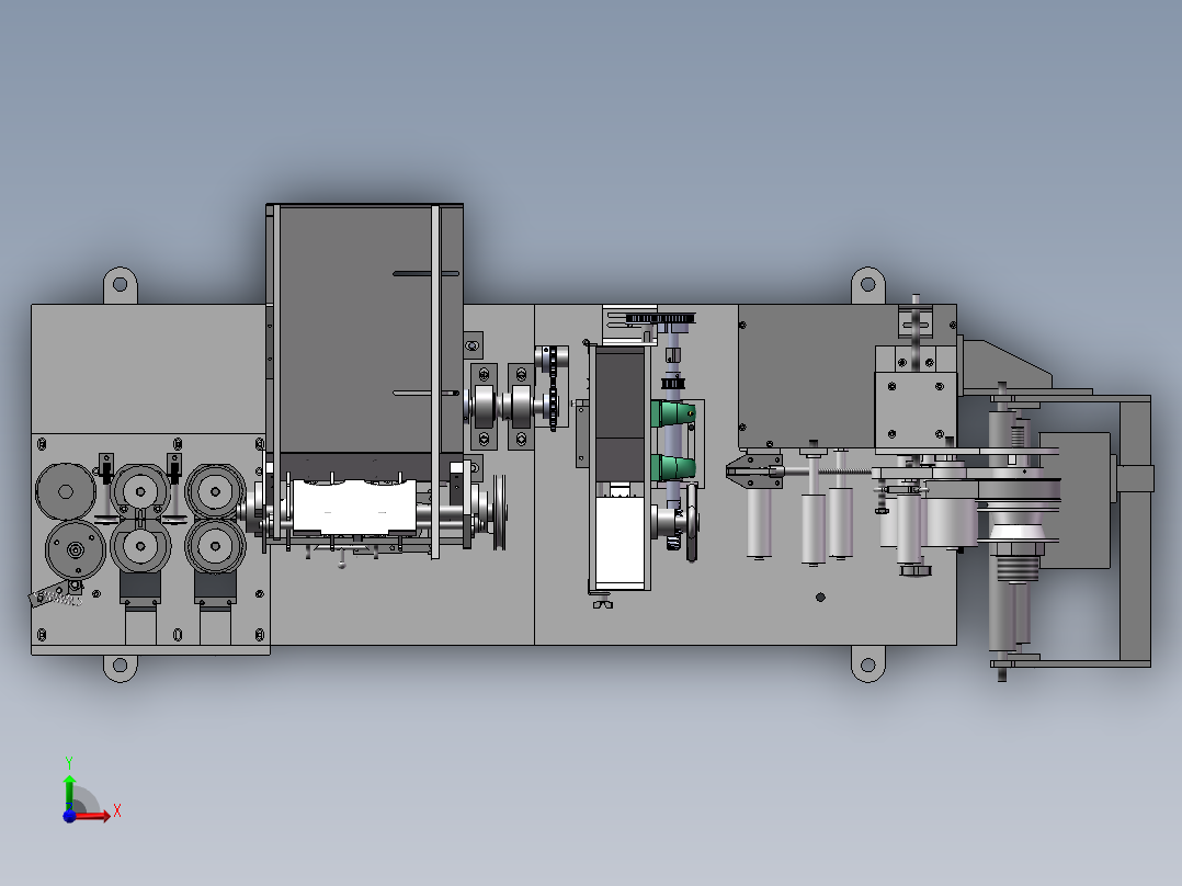 竹筷自动包装机sw16可编辑前视图