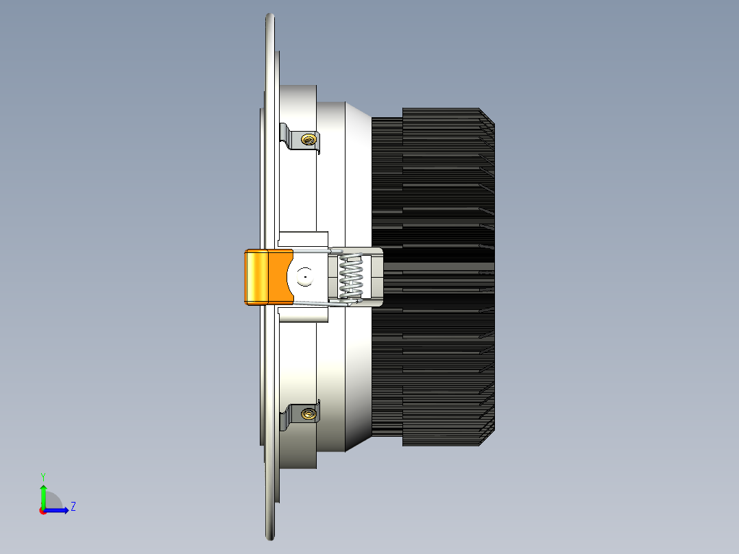 LED灯结构模型左视图