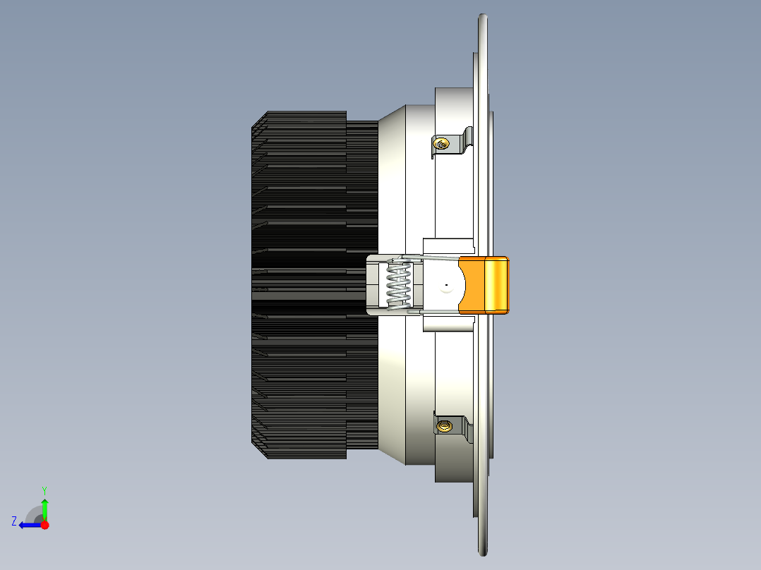 LED灯结构模型右视图