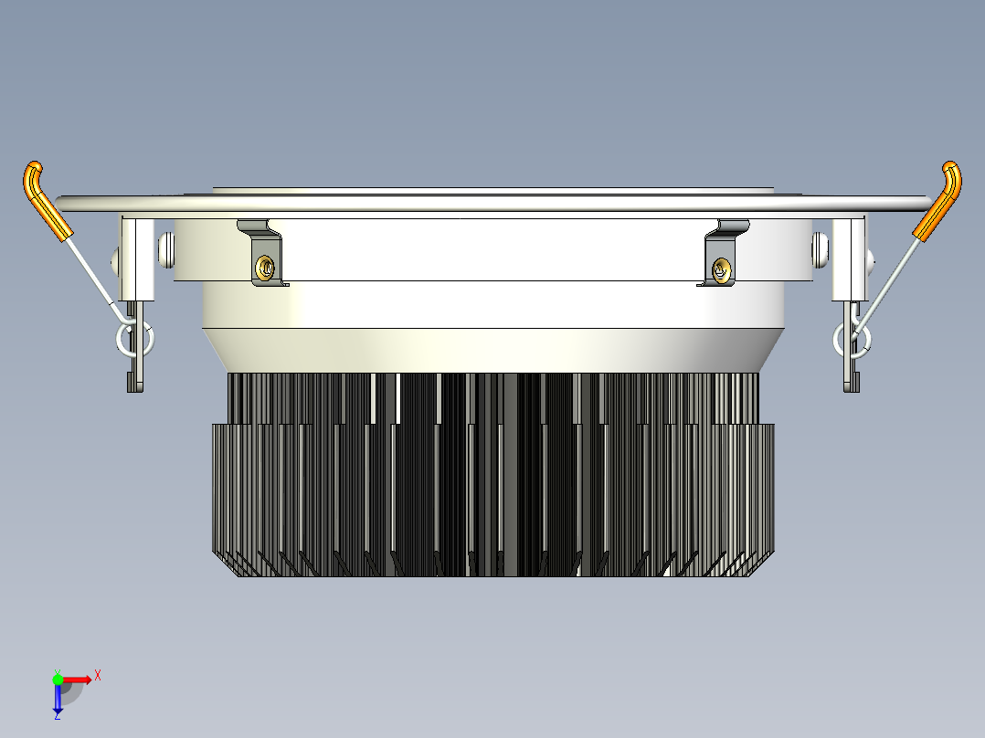 LED灯结构模型俯视图