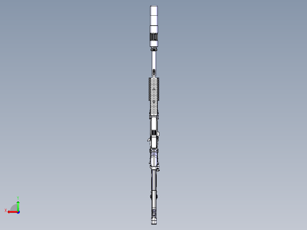 ACR步枪外型建模后视图