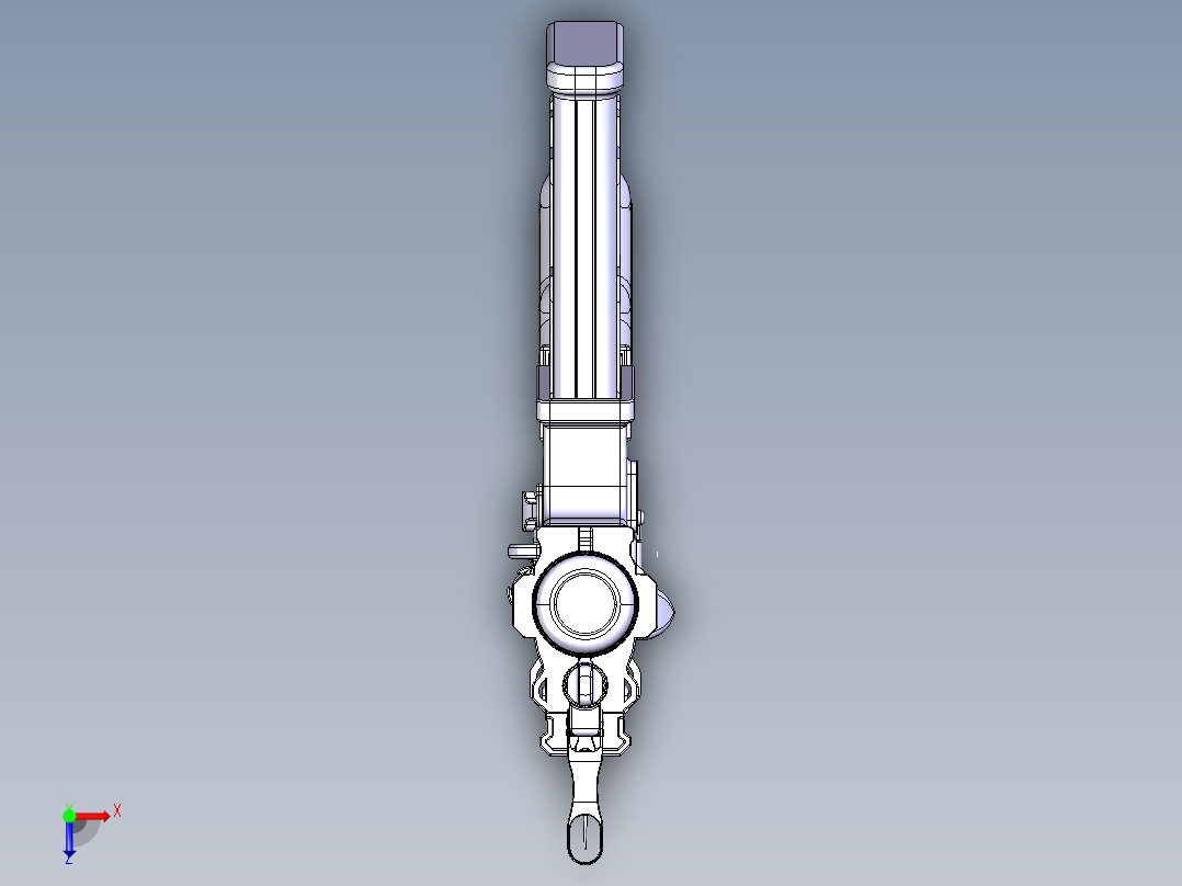 ACR步枪外型建模俯视图