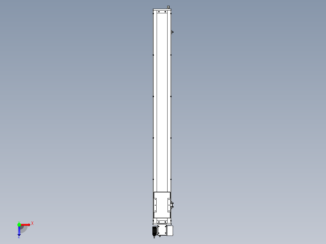 Toyo东佑达直线模组-ECB14-1250-RD俯视图