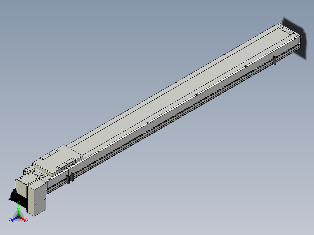 Toyo东佑达直线模组-ECB14-1250-RD正等轴测图