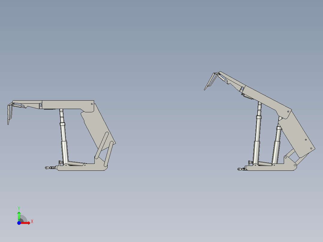 液压支架的运动仿真设计【带PROE三维+仿真动画】【8张CAD图纸】前视图