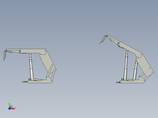 液压支架的运动仿真设计【带PROE三维+仿真动画】【8张CAD图纸】前视缩略图