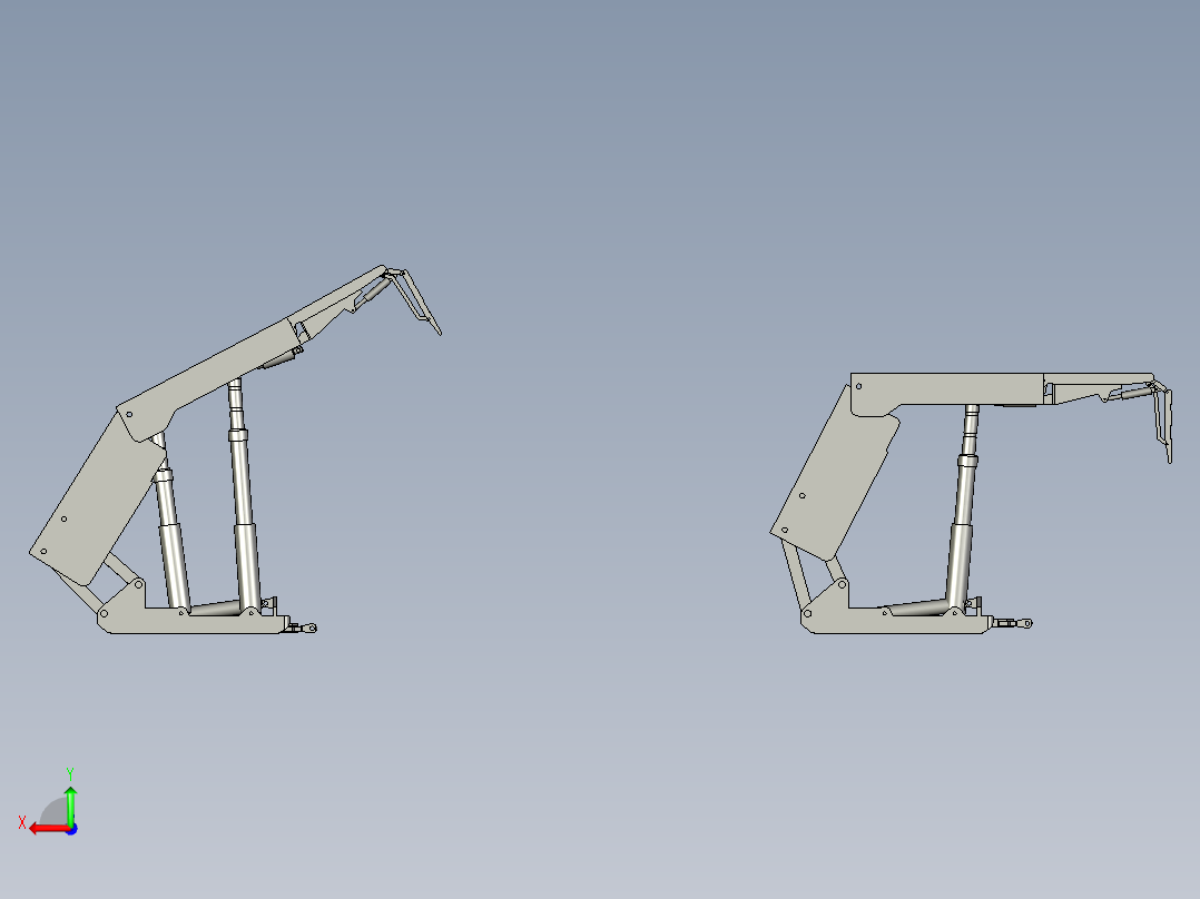 液压支架的运动仿真设计【带PROE三维+仿真动画】【8张CAD图纸】后视图