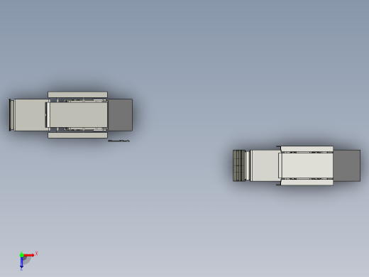 液压支架的运动仿真设计【带PROE三维+仿真动画】【8张CAD图纸】俯视缩略图