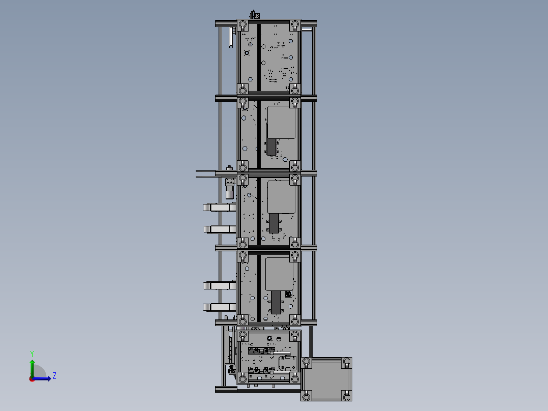 B18_自动插针机生产线、组合插针机左视图