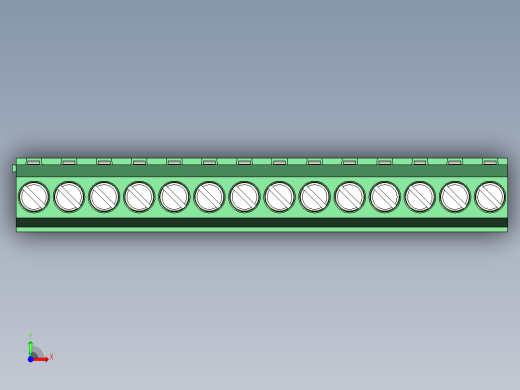 PCB Terminal Block 14 DEG381-3.5前视缩略图