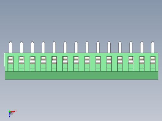 PCB Terminal Block 14 DEG381-3.5俯视缩略图