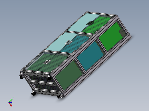 文件推车(三层） 模型图纸