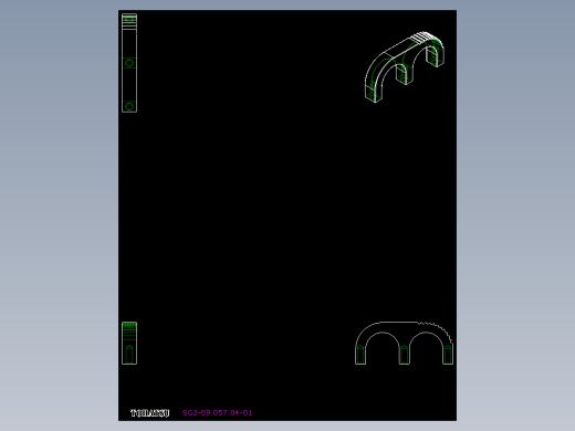 取手(鋁合金)SG1,SG2-2D多系列多零件图纸模型