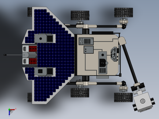 火星漫游者车俯视缩略图