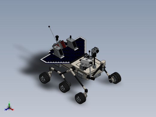 火星漫游者车正等轴测缩略图