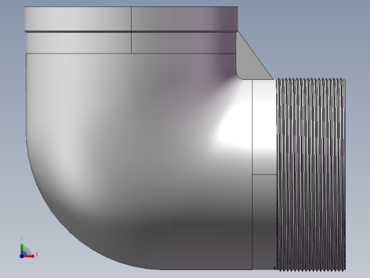 弯头-等径内外丝 DN100前视缩略图