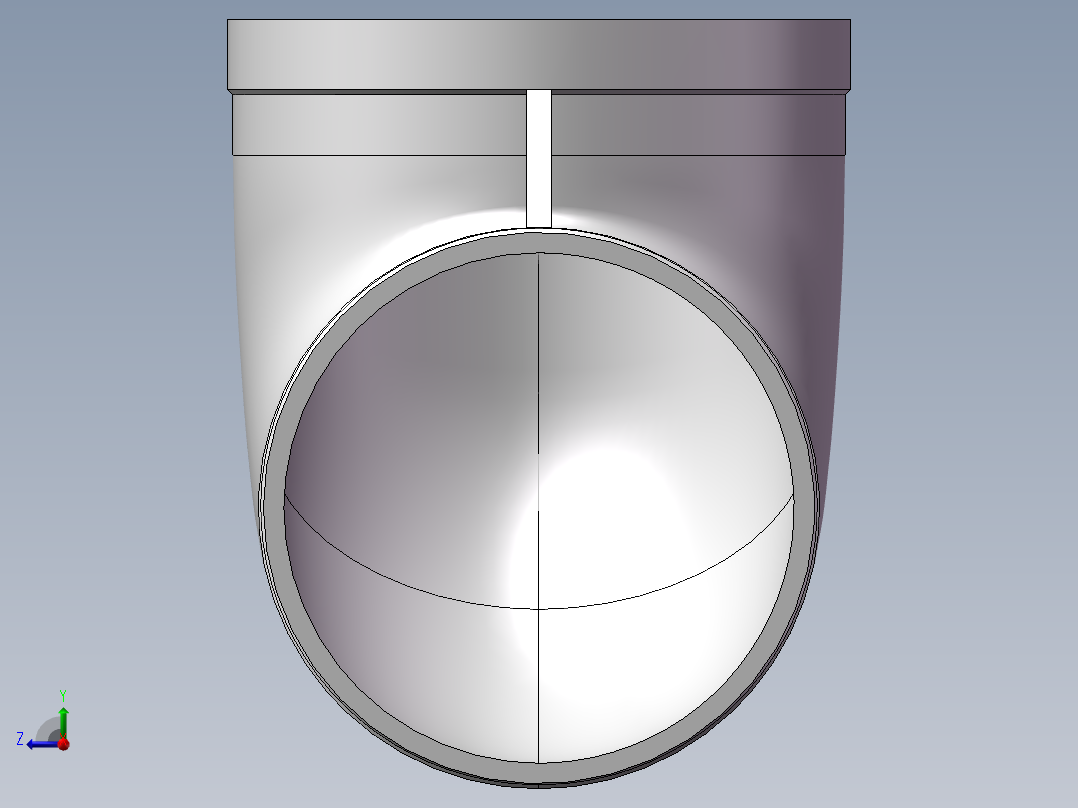 弯头-等径内外丝 DN100右视图