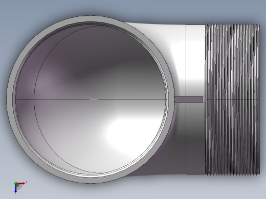 弯头-等径内外丝 DN100俯视缩略图