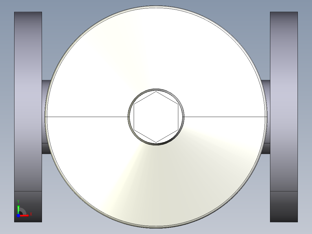 14KMOAVCP NO-DA 气动隔膜阀、常开型双作用，固定法兰，钻孔ANSI B16.5条款150 # FF。面对面根据EN 558-1 PVC-U前视图