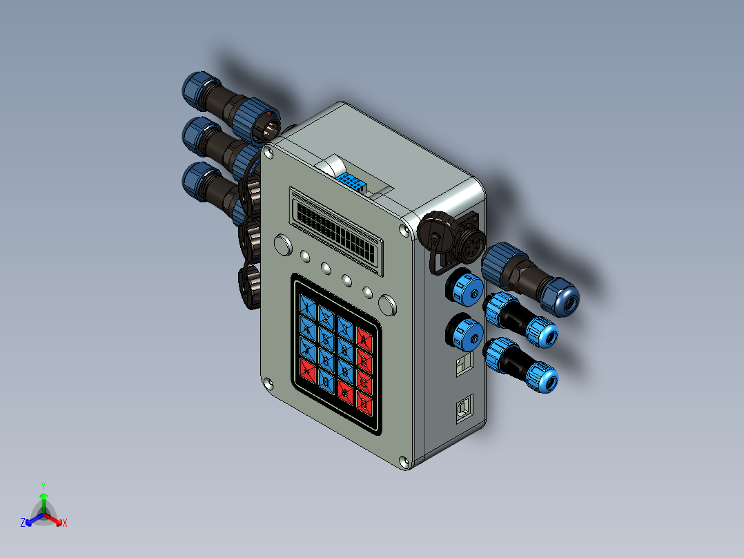 IOT Arduino超大机箱-LCD 1602串行-键盘- LED -按钮