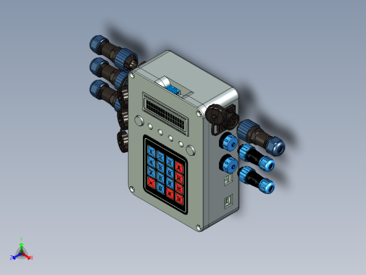 IOT Arduino超大机箱-LCD 1602串行-键盘- LED -按钮