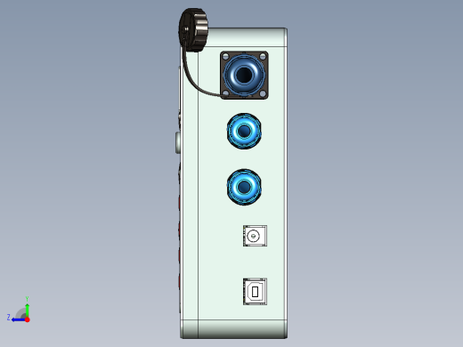 IOT Arduino超大机箱-LCD 1602串行-键盘- LED -按钮右视缩略图