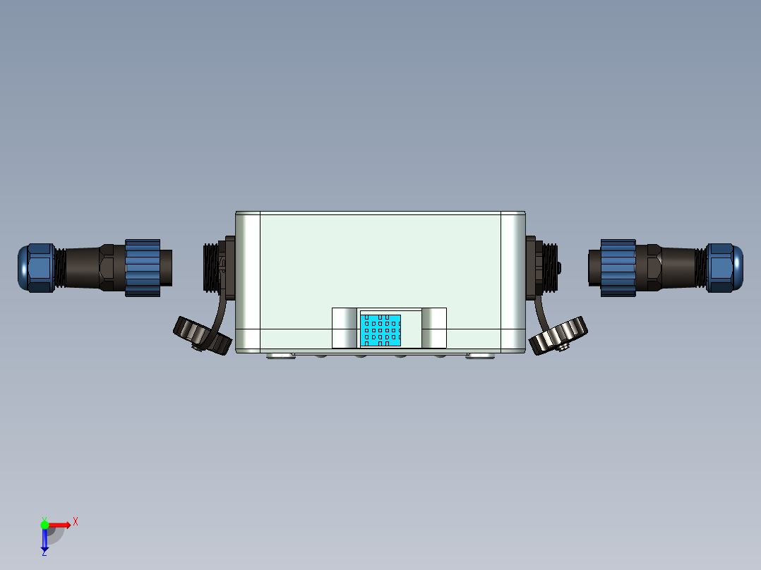 IOT Arduino超大机箱-LCD 1602串行-键盘- LED -按钮俯视图