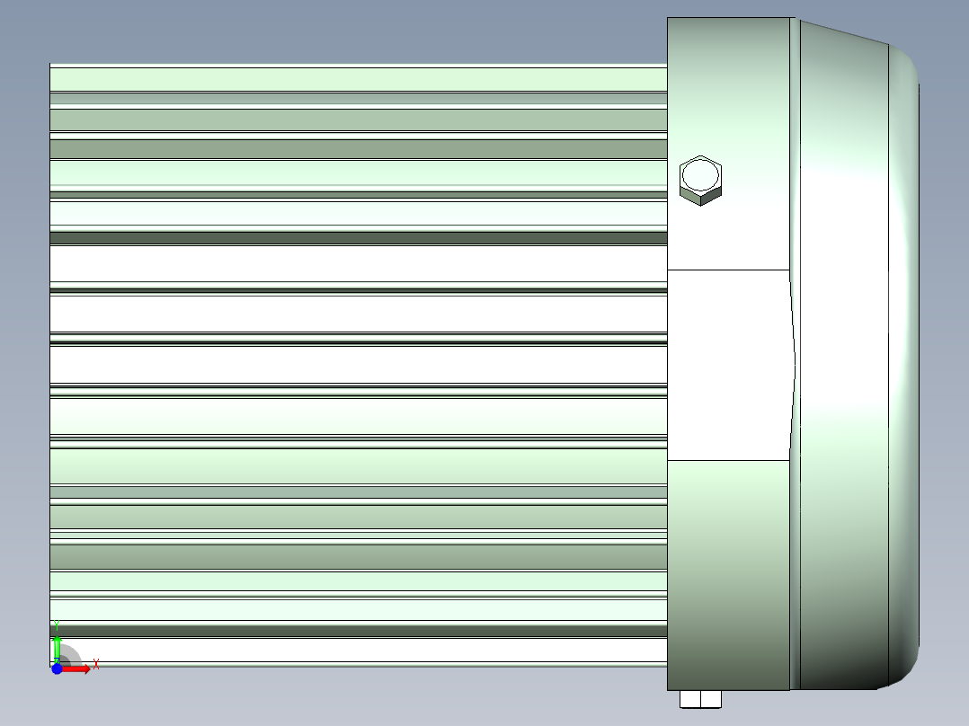 TSUBAKI脚底安装电机3D模型前视图