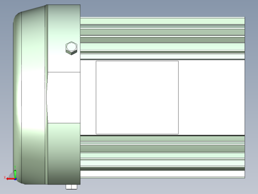 TSUBAKI脚底安装电机3D模型后视缩略图