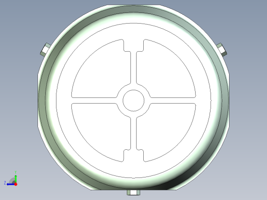 TSUBAKI脚底安装电机3D模型右视缩略图