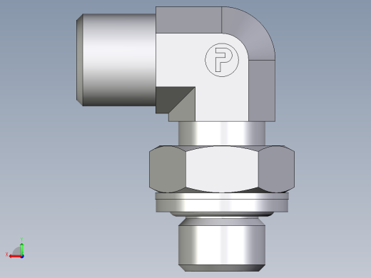 卡套式工业通用硬管接头EO_Adjustable_Locknut_elbow_WEE06SROMDCF后视缩略图