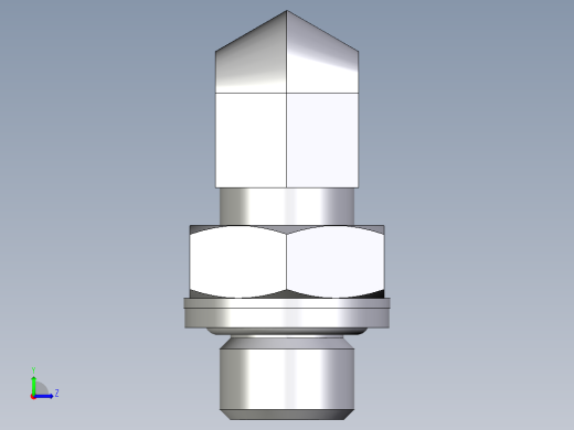 卡套式工业通用硬管接头EO_Adjustable_Locknut_elbow_WEE06SROMDCF左视缩略图