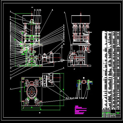 旋转式啤酒灌装机 （CAD图纸全套+设计说明书） CAD图纸 非全套图纸 带设计说明缩略图