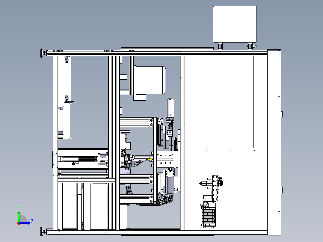 汽车座椅装配工位2左视图