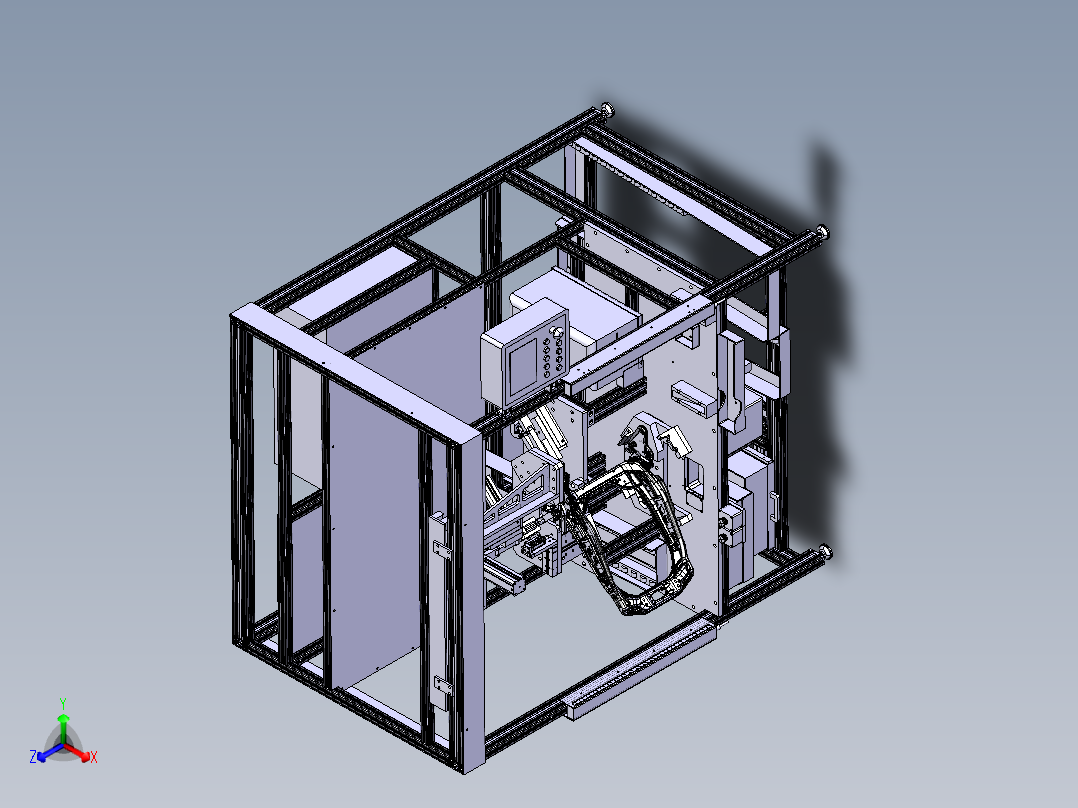 汽车座椅装配工位2正等轴测图